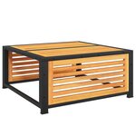 vidaXL Table de jardin 68x68x30 cm bois massif d'acacia