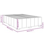 vidaXL Sommier à lattes de lit avec matelas Taupe 140x200 cm Tissu