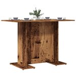vidaXL Table à manger vieux bois 110 x 60 x 75 cm bois ingénierie