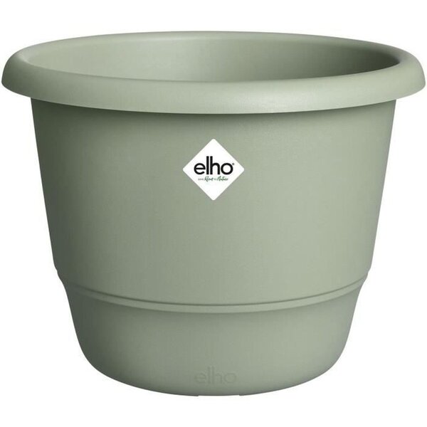 Pot de fleurs Amiga Rond 35 - Vert Ø 34.5 x hauteur 26 cm - Extérieur 100 recyclé