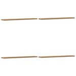 vidaXL Étagères murales 4 Pièces chêne artisanal 60x20x1 5 cm