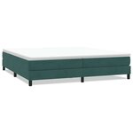 vidaXL Sommier à lattes de lit sans matelas vert foncé 200x210cm