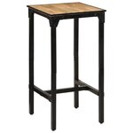 vidaXL Table de bar 60x55x107 cm bois de manguier massif brut