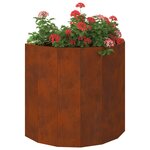 vidaXL Jardinière Rouillé 60 x 30 x 50 cm
