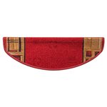 vidaXL Tapis d'escalier autoadhésifs 10 Pièces 65x21x4 cm Rouge