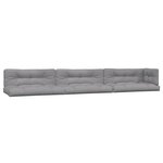 vidaXL Salon palette de jardin avec coussins 6Pièces bois d'acacia massif