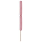 vidaXL Tête de Lit en Velours Argyle Manuel Rose 80 cm Velours