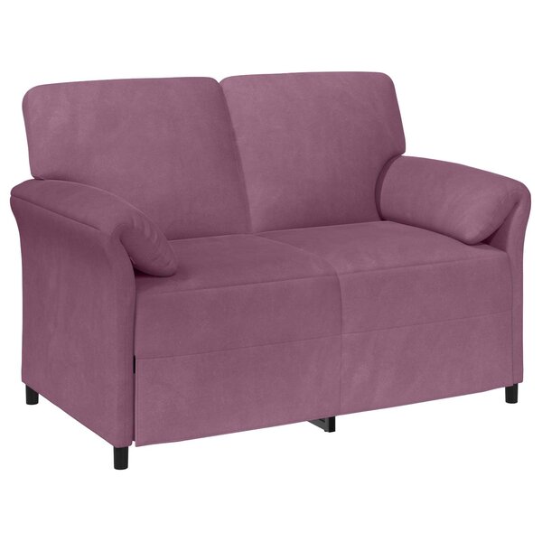 vidaXL Sofa 2 places Pourpre 138 x 83 x 95 cm Velours