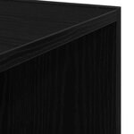 Buffet d'angle vidaXL Noir Chêne 33x33x67 cm Bois d'ingénierie