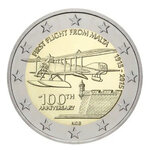 2 euros commémorative Malte 2015 - Aviation.