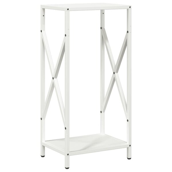 vidaXL Portant de bois chauffage blanc 34x25x70 cm