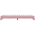 vidaXL Sommier à lattes de lit sans matelas rose 120x220 cm velours