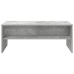 vidaXL Table basse Gris béton 100 x 50 x 40 cm Bois d'ingénierie