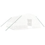 vidaXL Serre avec cadre en acier blanc 36 m² 6x6x2 85 m