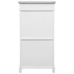 vidaXL Armoire à chaussures Gris 50 x 28 x 98 cm Bois de Paulownia