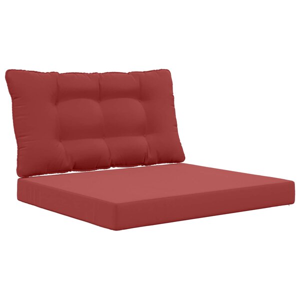 vidaXL Coussin de canapé d'extérieur 2 Pièces Bordeaux Polyester