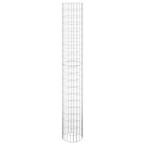 vidaXL Poteau à gabion circulaire Acier galvanisé Ø30x200 cm