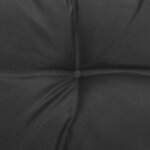 vidaXL Repose-pieds de jardin avec coussins lot de 2 Gris Bois de pin