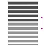 vidaXL Store zèbre noir 95x150 cm largeur du tissu 90 9 cm polyester