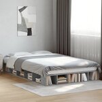 vidaXL Cadre de lit sans matelas gris béton 120x200 cm