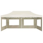 vidaXL Tente de réception pliable avec parois Aluminium 6 x 3 m Crème