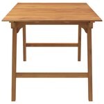 vidaXL Table de jardin 150x90x75 cm Bois d'acacia solide