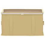 vidaXL Boîte de rangement avec fenêtre transparente 6 Pièces Crème