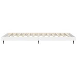 vidaXL Cadre de lit sans matelas blanc 90x200 cm bois d'ingénierie