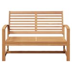 vidaXL Banc de jardin Naturel 110 x 64 x 76.5 cm Bois de teck solide