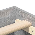 vidaXL Cadre de lit sans matelas sonoma gris 200x200 cm