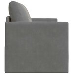 vidaXL Canapé-lit pliant Gris foncé 124 x 71 x 78 cm Velours