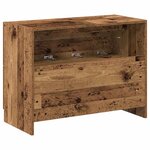 vidaXL Meuble Sous Évier Bois Ancien 78 x 37 x 59 cm Bois d'ingénierie