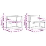 vidaXL Ensemble de canapés d'extérieur 7 pc Naturel et gris clair