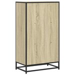vidaXL Bibliothèque chêne sonoma 60x35x107 5 cm bois d'ingénierie