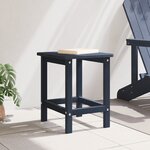 vidaXL Table d'appoint Adirondack Bleu marine 38x38x46 cm HDPE