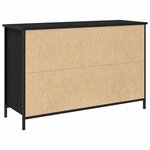vidaXL Meuble TV Chêne noir 101 x 35 x 65 cm Bois d'ingénierie