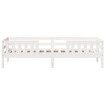 vidaXL Cadre de lit sans matelas blanc 90x190 cm bois de pin massif