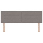 vidaXL Tête de lit avec tête de lit Taupe 144 cm Cuir synthétique
