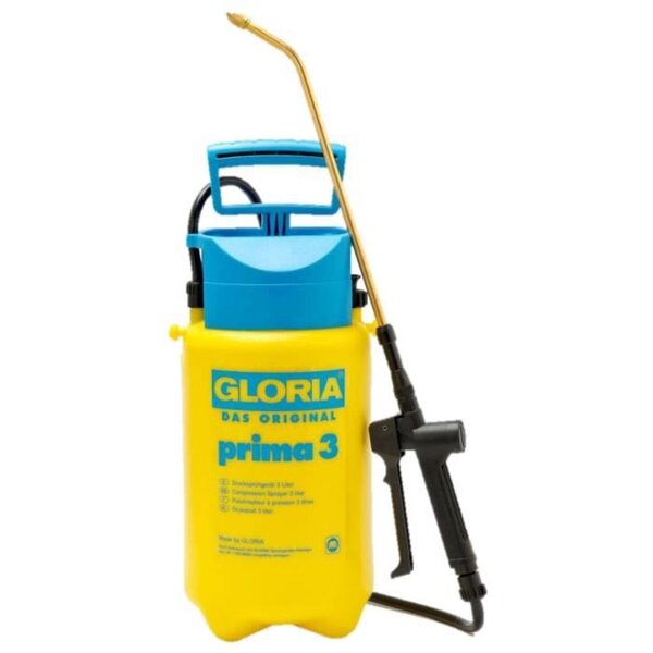 GLORIA Pulvérisateur a main Gloria - Modele Prima 3 - Avec lance et sangle - Réservoir polyéthylene - 3L pour une pression de 3 bars