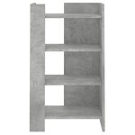vidaXL Buffet gris béton 45x35x75 cm Bois d'ingénierie