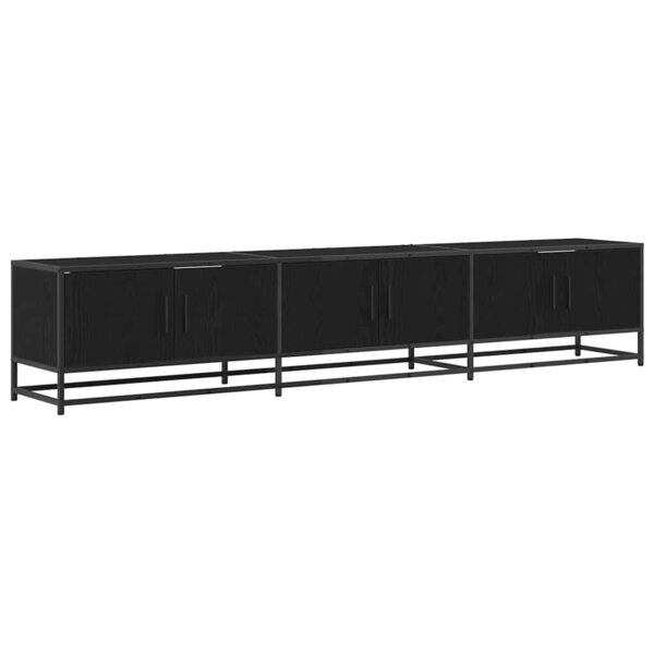 vidaXL Meuble TV Chêne noir 210 x 35 x 41 cm Bois d'ingénierie