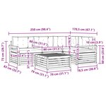 vidaXL Ensemble de canapés d'extérieur 5 pc Naturel et Anthracite