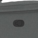 vidaXL Fauteuil inclinable Gris foncé Tissu