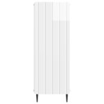 vidaXL Buffet Blanc brillant 34 5 x 33 x 92 cm Bois d'ingénierie