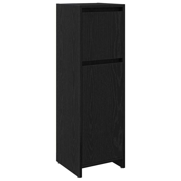 vidaXL Meuble de Salle de Bain avec tiroir Chêne noir 30 x 30 x 95 cm