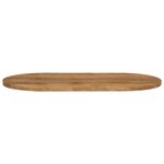 vidaXL Dessus de table 110x50x3 8 cm ovale bois massif de manguier