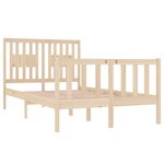 vidaXL Cadre de lit sans matelas 120x190 cm bois massif