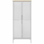 vidaXL Garde-robe FLORO blanc 77x53x171 cm bois massif de pin