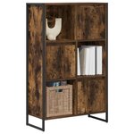 vidaXL Bibliothèque Chêne Fumé 68 x 30 x 108.5 cm Bois d'ingénierie