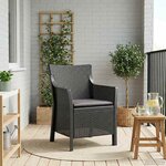 vidaXL Fauteuil Anthracite PP